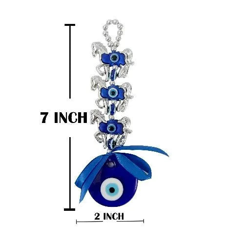 3 Horse Evil Eye Hanging