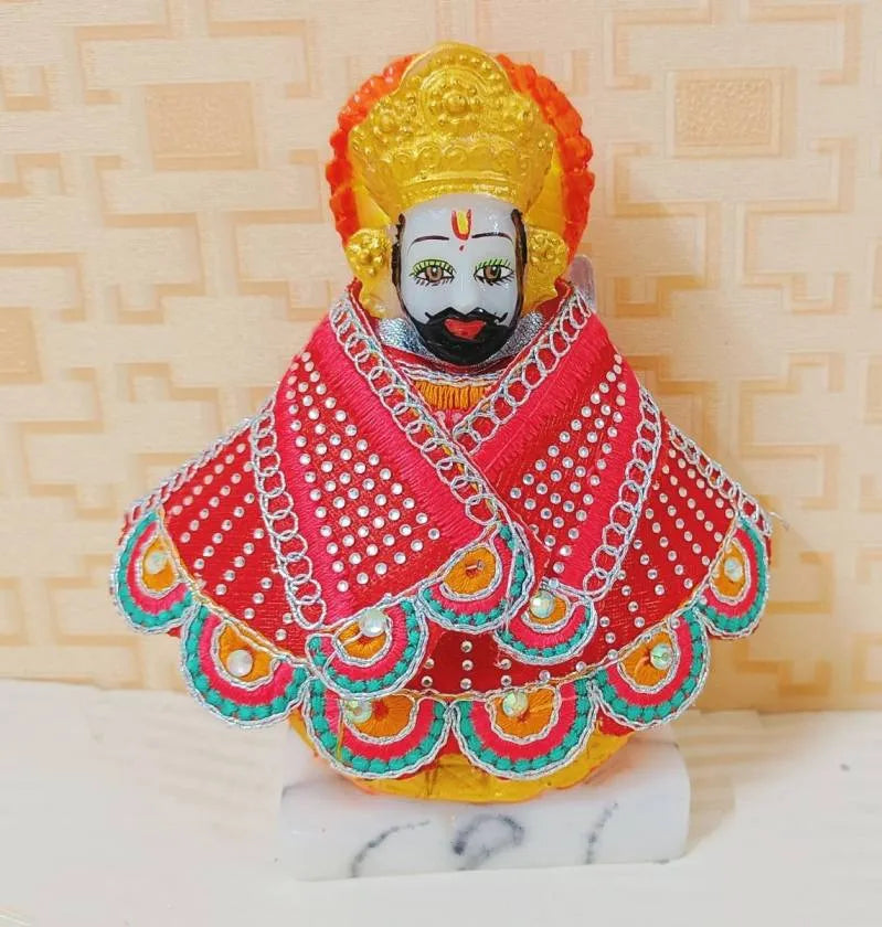 Khatu Shyam Ji Designer Poshak | Set of 2 Dresses ( Red & Yellow )