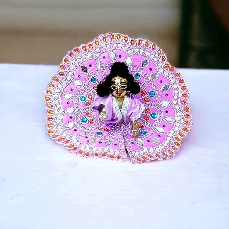 laddu gopal designer dress Wonderful Dress in Multicolor with Beautiful Turban Laddu Gopal Dress/Laddu Gopal Designer Dress/Lord Krishna (0) : Amazon.in: Home & Kitchen