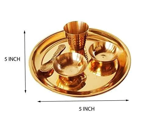 Bhog Thali Set for Laddu gopal Ji | Bhog Thali Set for God's ( 6 inch )