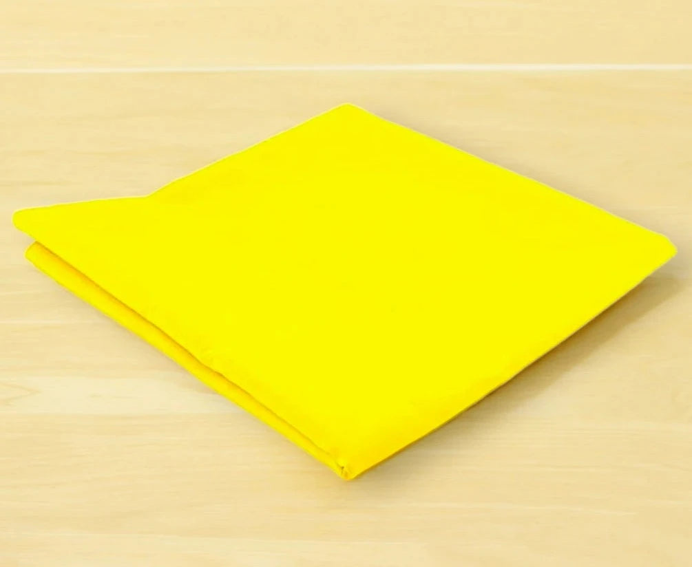 Yellow Cotton Cloth for Puja | Yellow Pooja Cloth | Pooja Cloth Kapda (1 Meter)