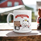 Printed Bubu Dudu 'Just Married' Cute Mug – Perfect Anniversary Gift for Couples (Set of 1)
