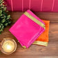 set of 2 cloth pink orange