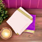 Pooja Cloth for Mandir | pooja backdrop decoration cloth ( White & Purple )