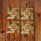 Rakshabandhan/Diwali Door Swastik Soan Sticker for Wall ( Pack of 10 Piece)