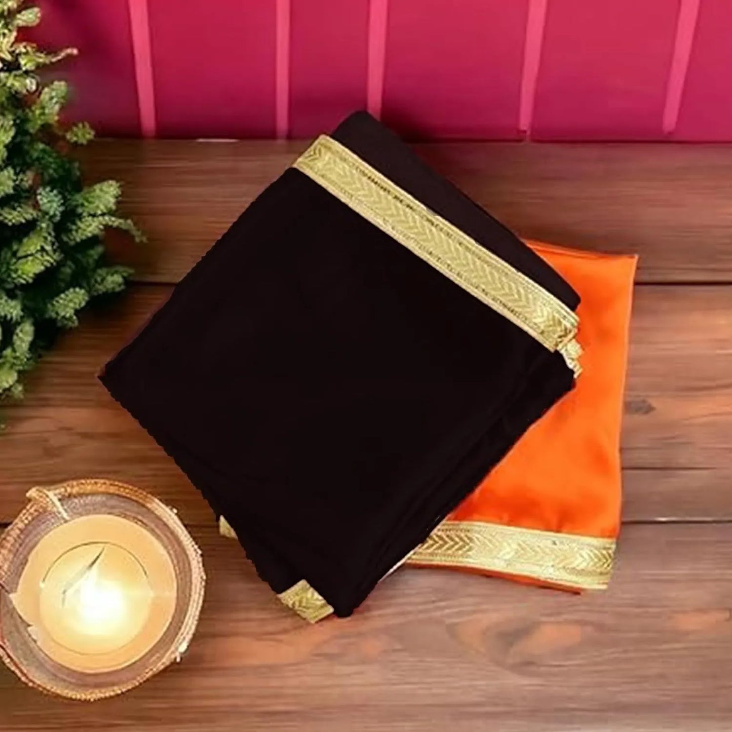 black orange cloth