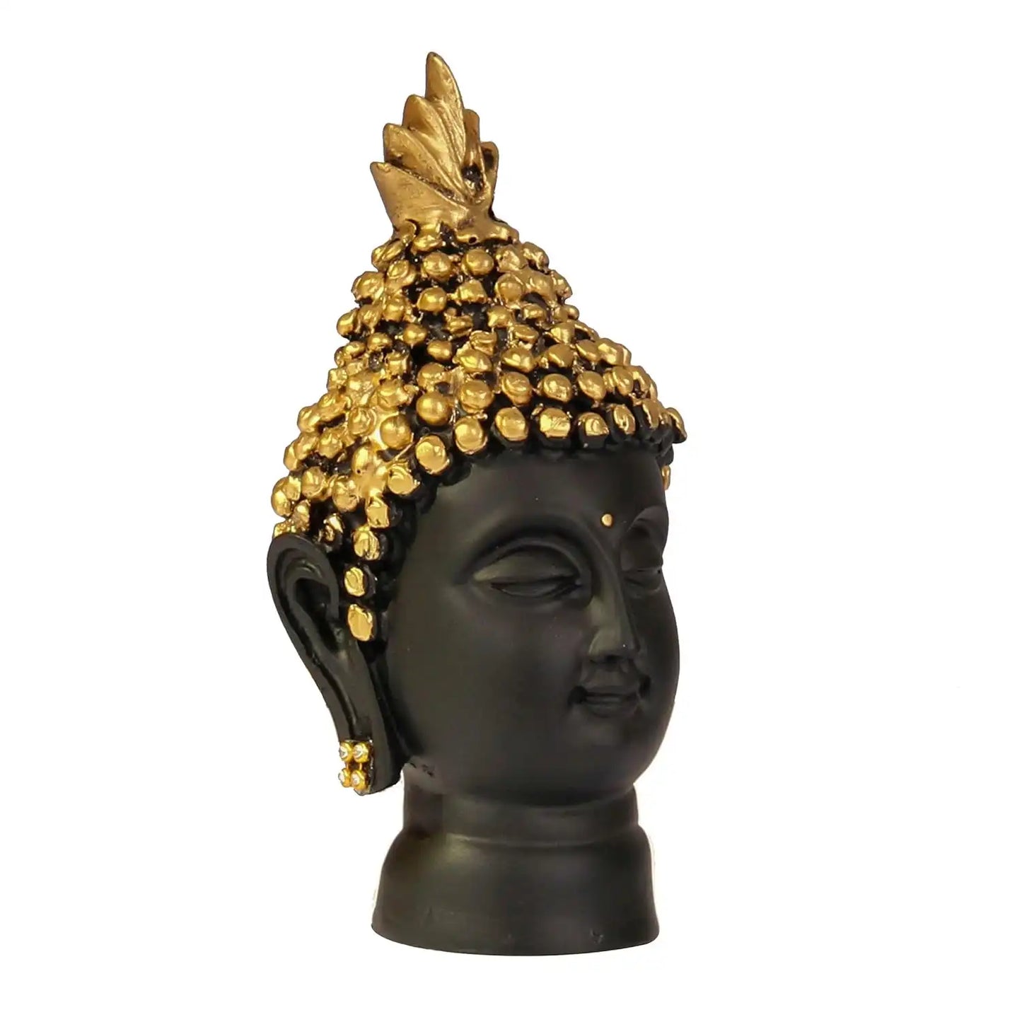 Resin Buddha Head Statue Showpiece for Home Living