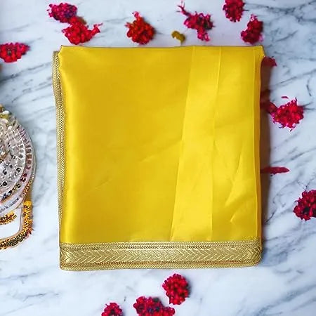 yellow puja cloth
