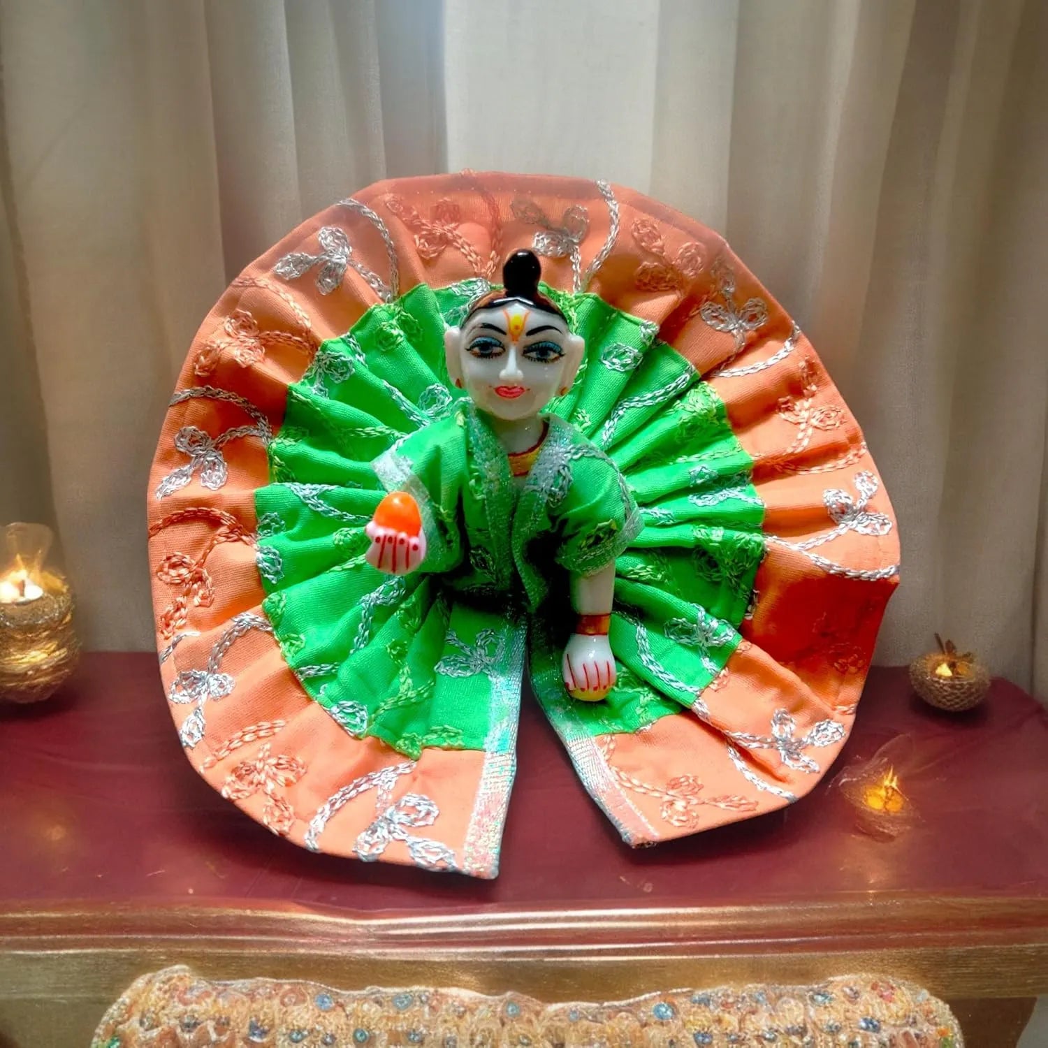 Beautiful Laddu Gopal Summer Cotton Dress