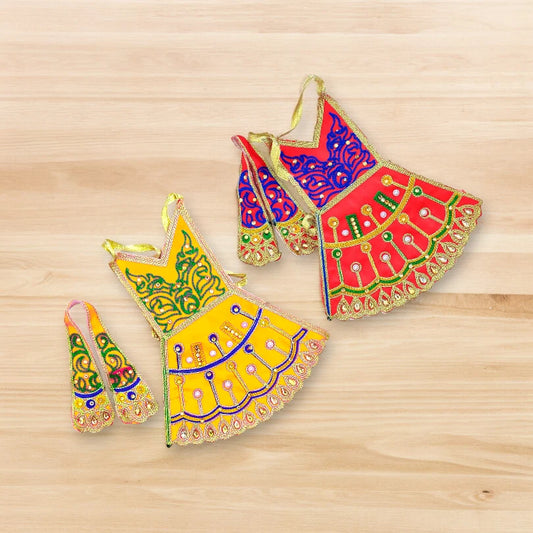 Mata Rani Vastra Poshak | Devi Durga Maa Dresses ( Set of 2 )