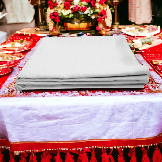 white pooja cloth