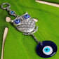 Big Owl Evil Eyes Showpieces | Feng Shui Evil Eye Hanging for Home Entrance