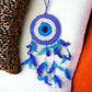 Decorative Evil Eye Dream Catcher || Dream Catcher Wall Hanging (Blue)