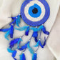 Decorative Evil Eye Dream Catcher || Dream Catcher Wall Hanging (Blue)