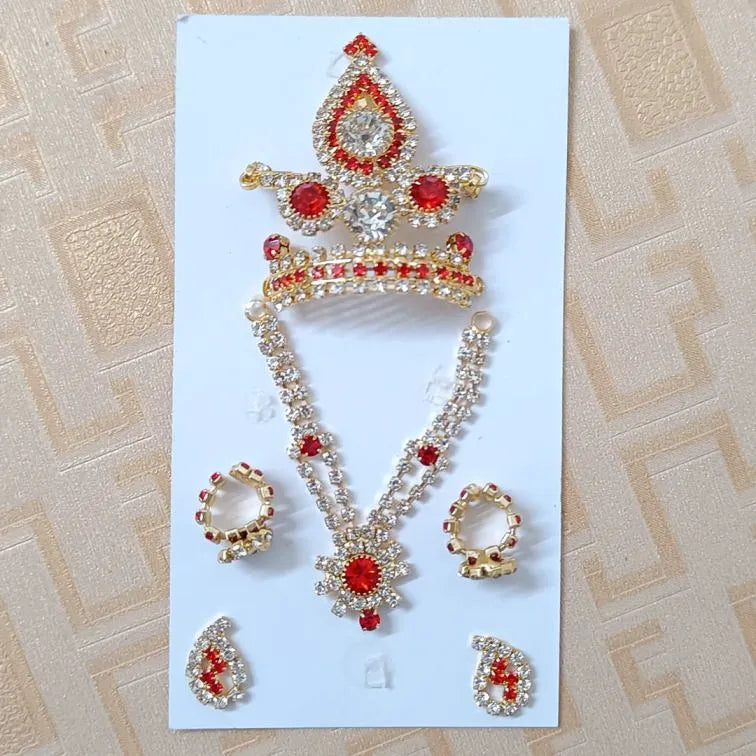 Laddu Gopal Ji Jewellery Set | Beautiful Shringar Set for Thakur Ji