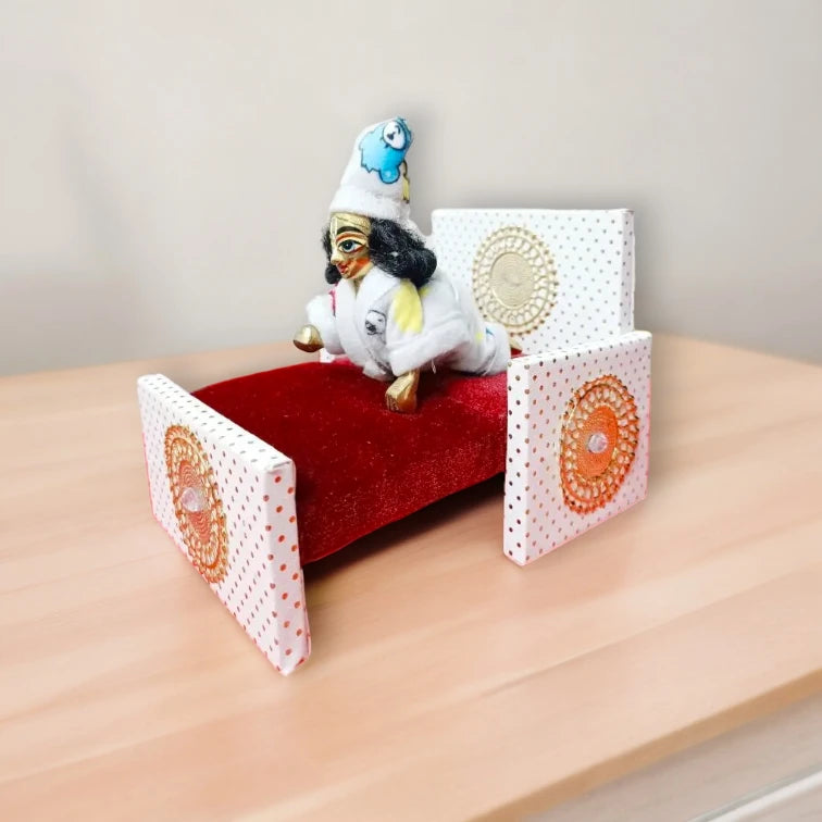 Laddu Gopal Ji Sofa Cum Bed || Wooden Sofa-Cum-Bed for Krishna Ji