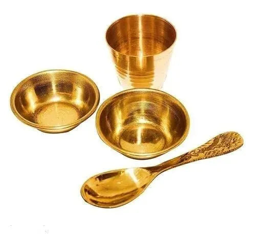 Pooja Bhog Thali Set for Home Temple | Bhog Thali Set for Mandir ( 5 inch )