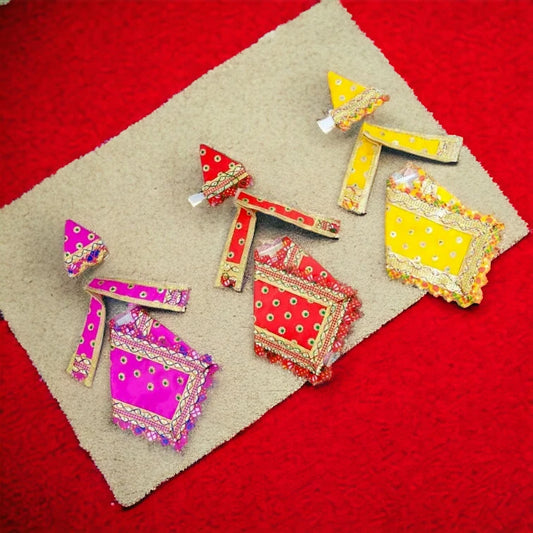 Sai Baba Poshak | Set of 3 Dress | Sai Baba Statue Dress ( Idol Size 6 Inch )